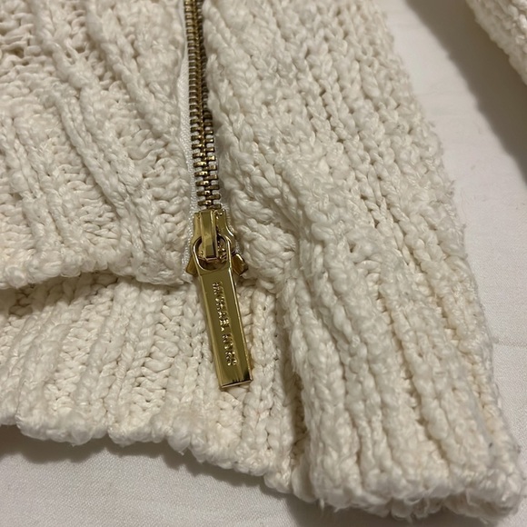 Michael Kors double zip cable knit sweater - Picture 7 of 12